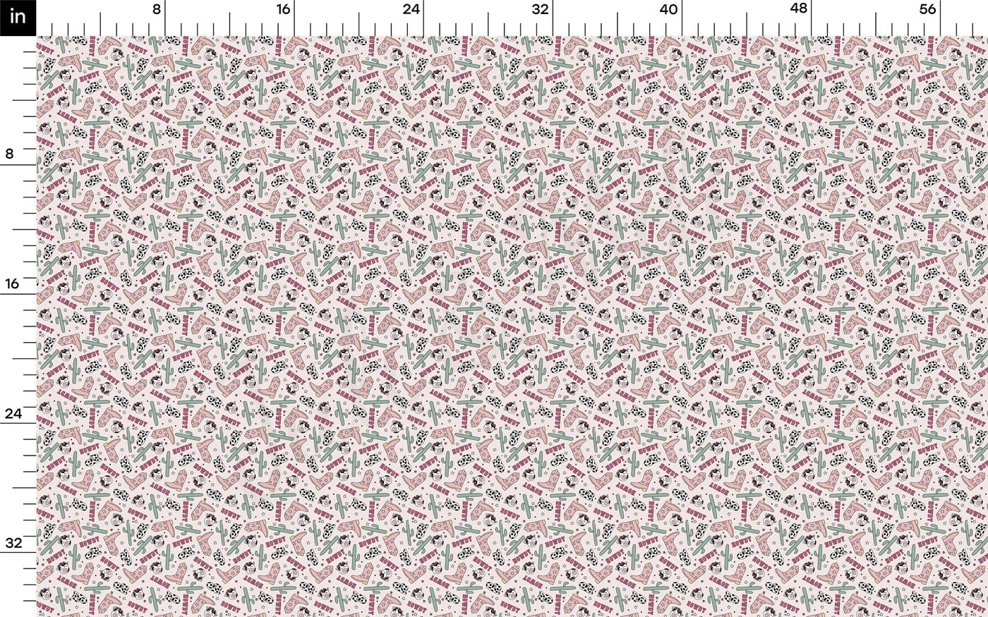 100% Cotton Fabric CTN2281 Cow Boho