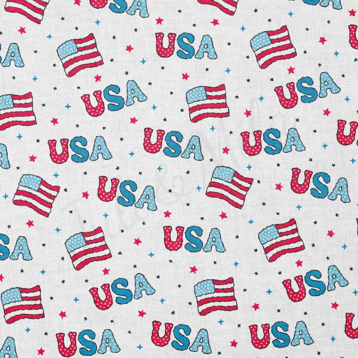 100% Cotton Fabric CTN2295 4th of July Patriotic