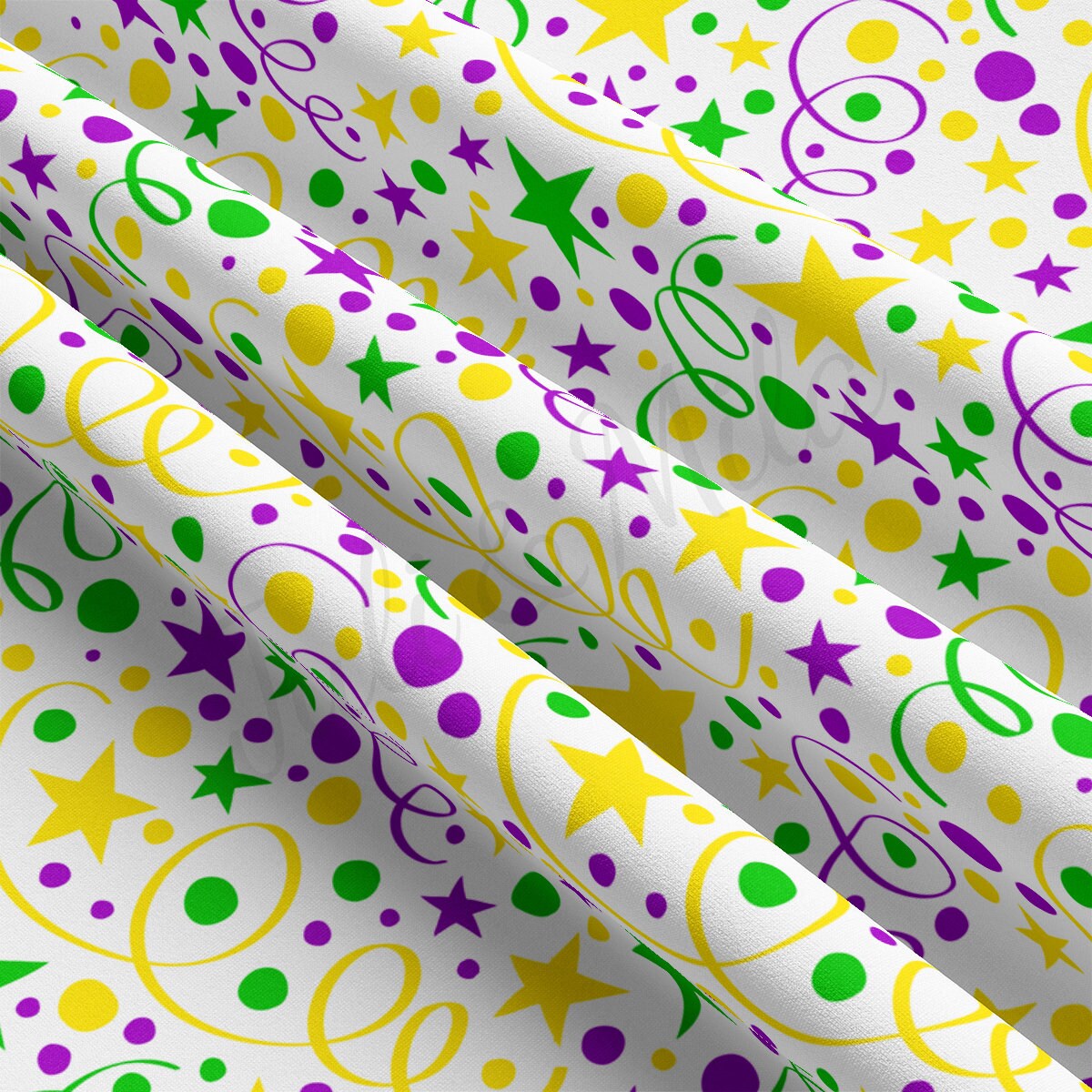 DBP Fabric Double Brushed Polyester DBP2346 Mardi Gras