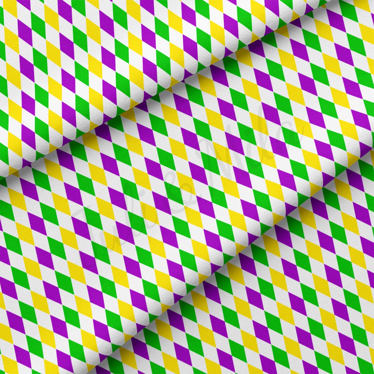 DBP Fabric Double Brushed Polyester DBP2352 Mardi Gras