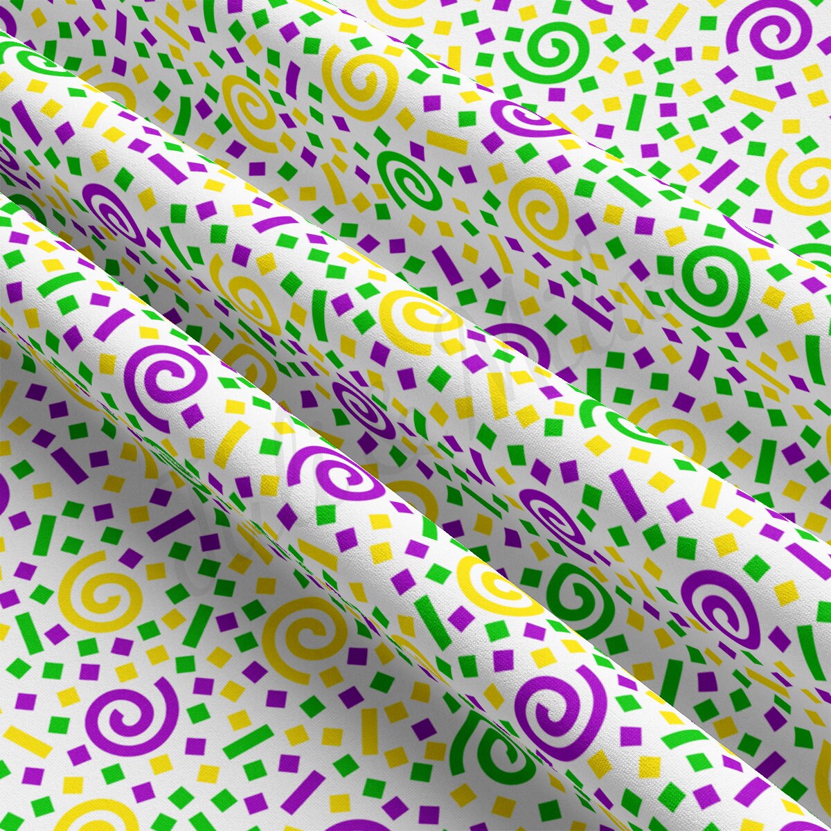 DBP Fabric Double Brushed Polyester DBP2353 Mardi Gras