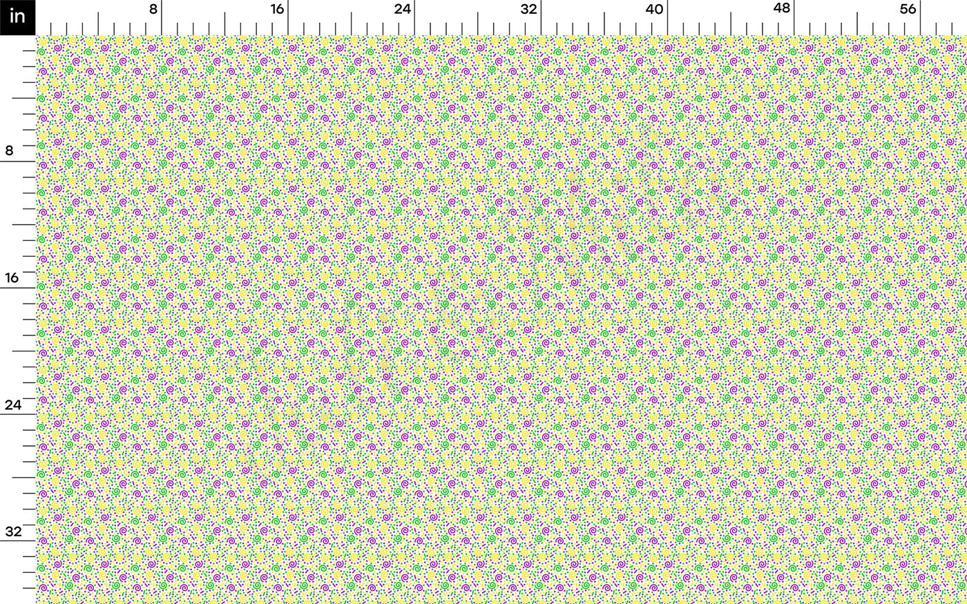 DBP Fabric Double Brushed Polyester DBP2353 Mardi Gras