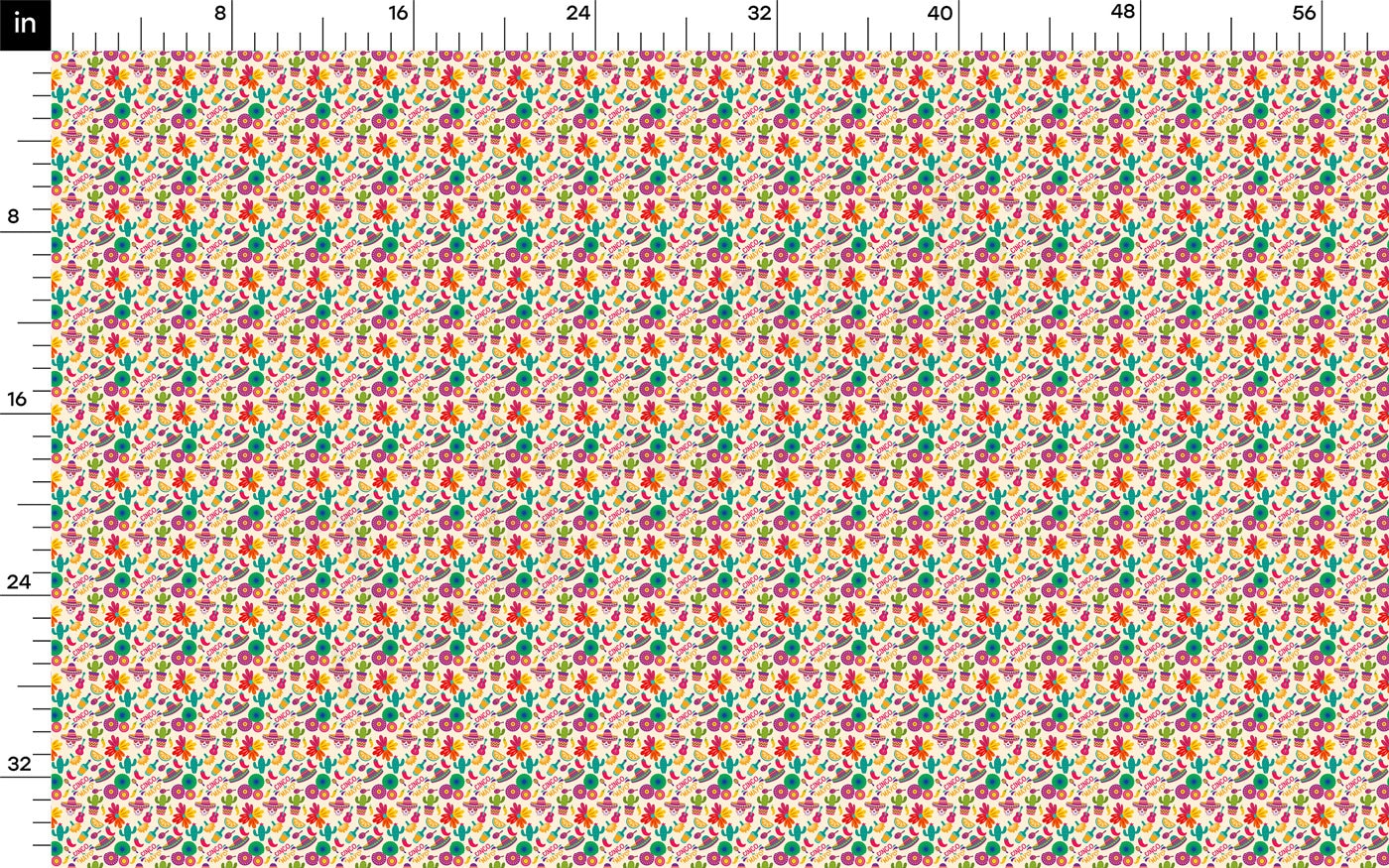 100% Cotton Fabric CTN2267 Cinco De Mayo Serape