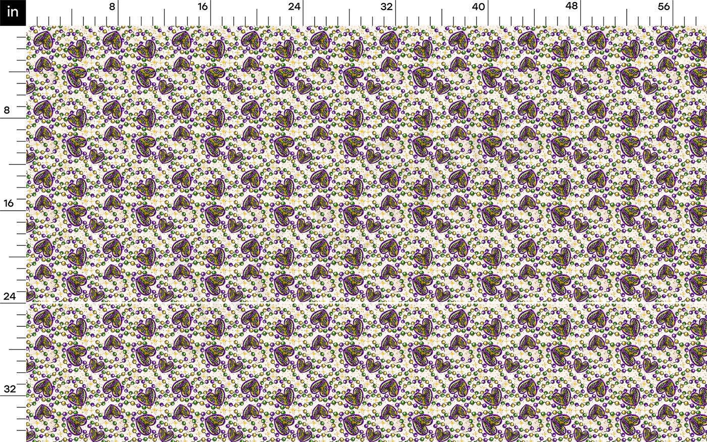 100% Cotton Fabric CTN2397 Mardi Gras