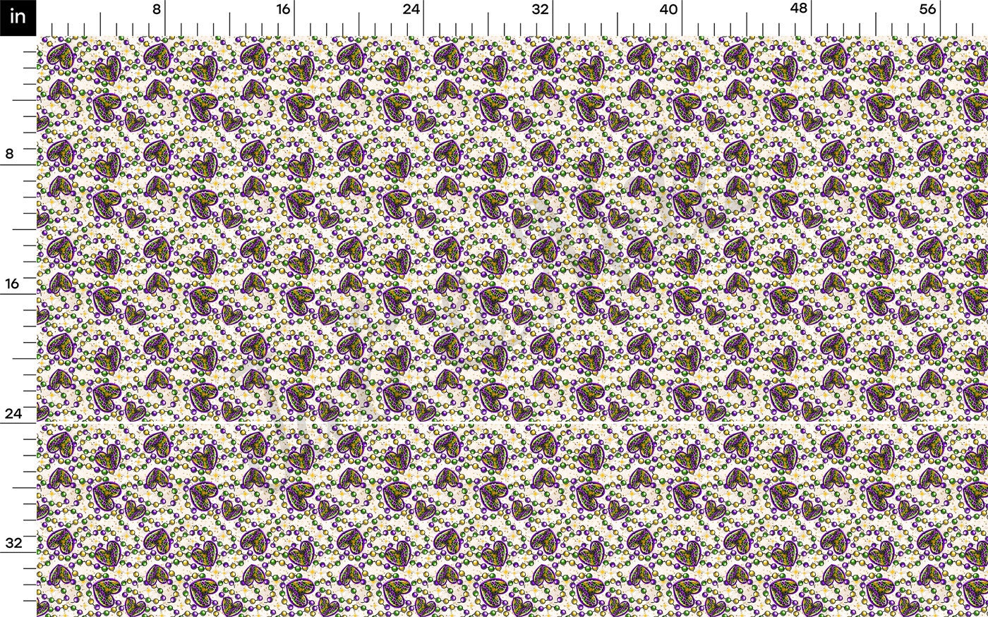 Rib Knit Fabric RBK2397 Mardi Gras