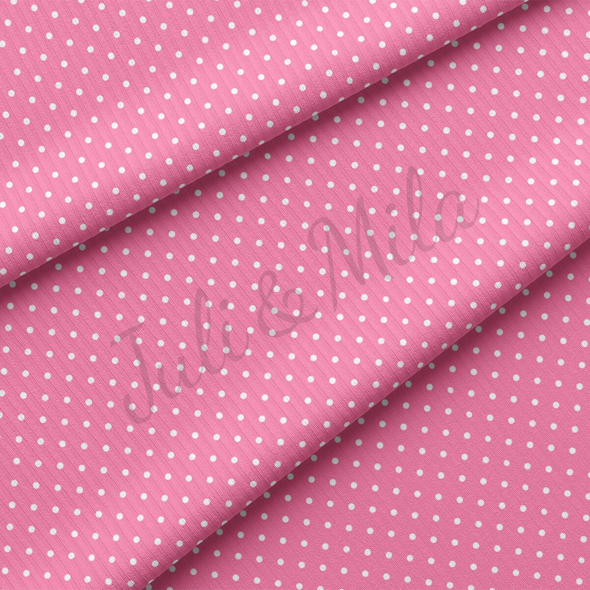 Rib Knit Fabric by the Yard Ribbed Jersey Stretchy Soft Polyester Stretch  Fabric 1 Yard RBK2408 Polka Dots Summer