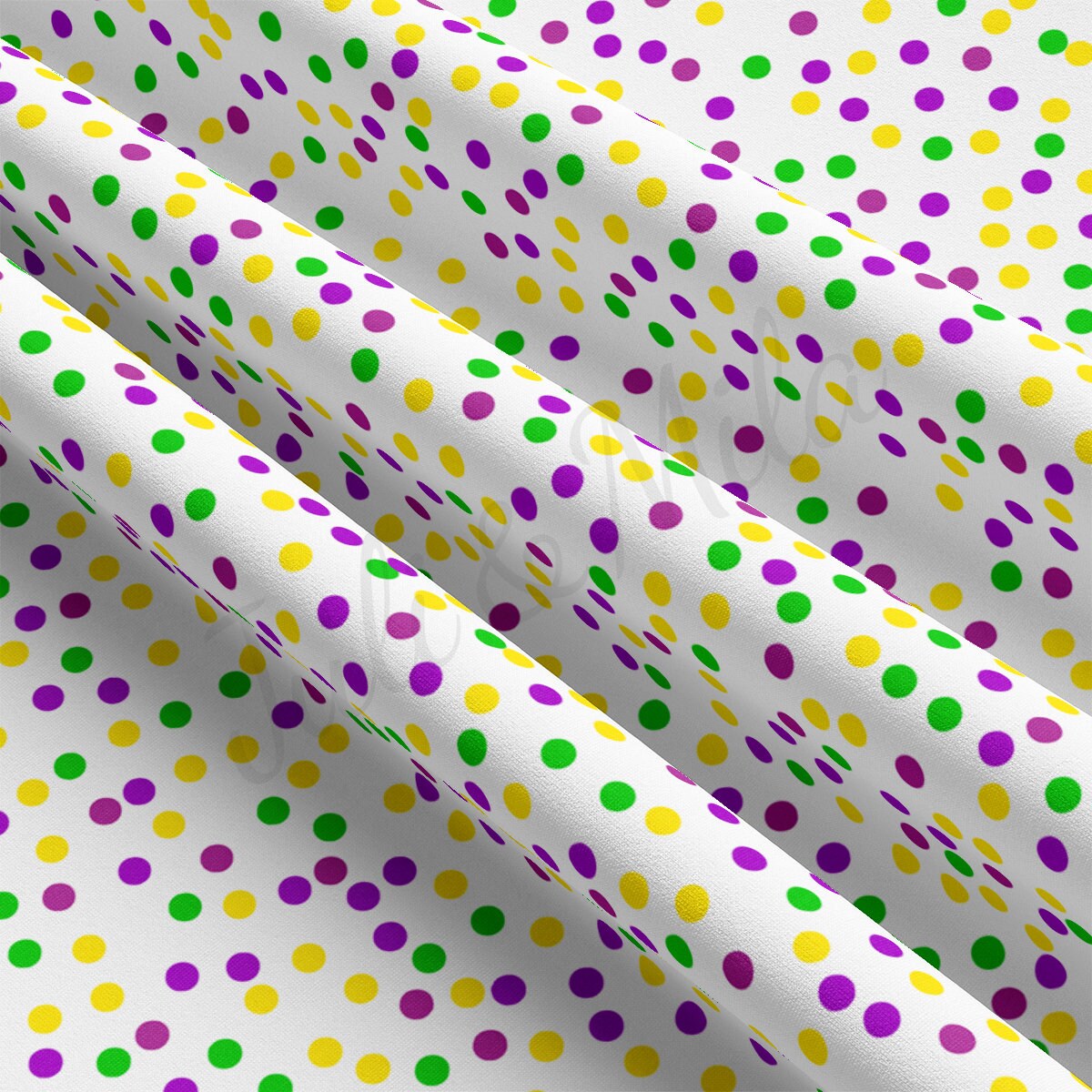 DBP Fabric Double Brushed Polyester DBP2348 Mardi Gras