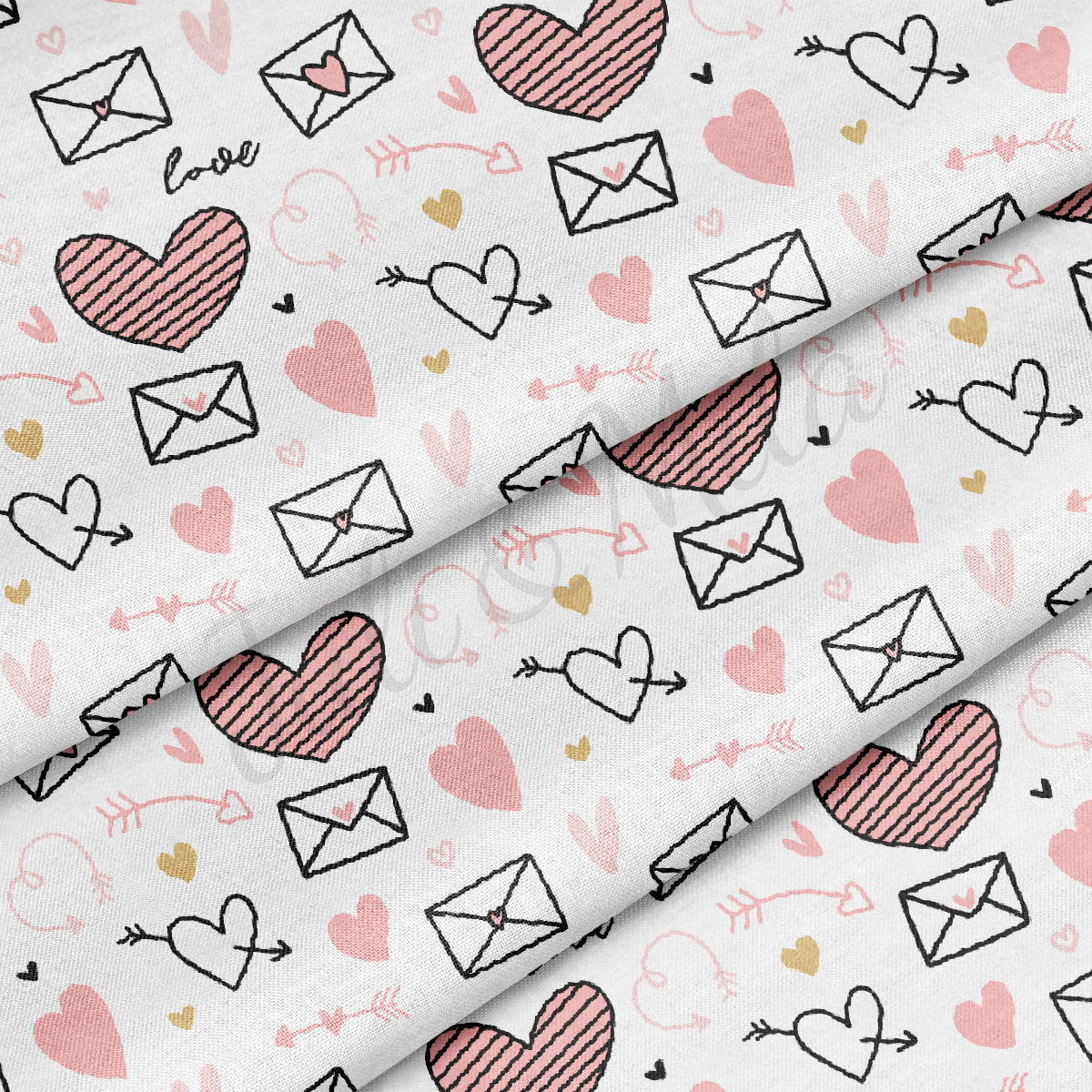 100% Cotton Fabric CTN2479 Valentine's Day