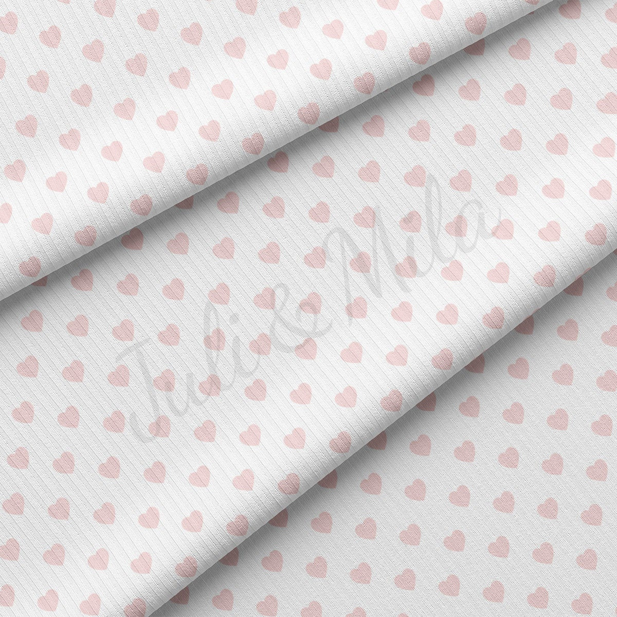 Rib Knit Fabric RBK2446 Valentine's Day