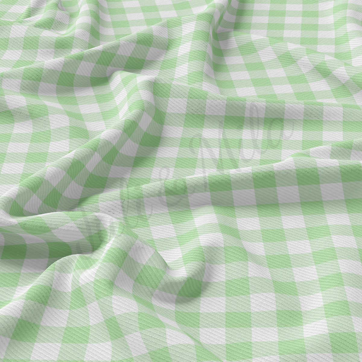 Rib Knit Fabric RBK2458 Gingham