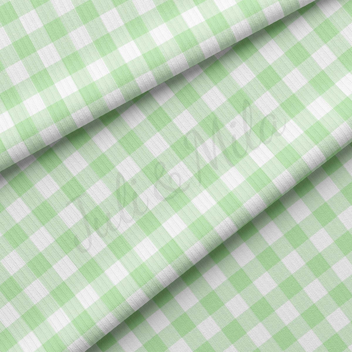 Rib Knit Fabric RBK2458 Gingham