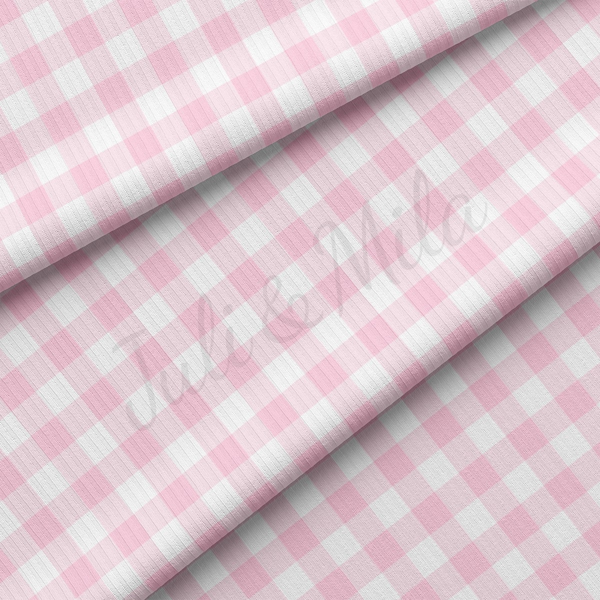 Rib Knit Fabric RBK2459 Gingham