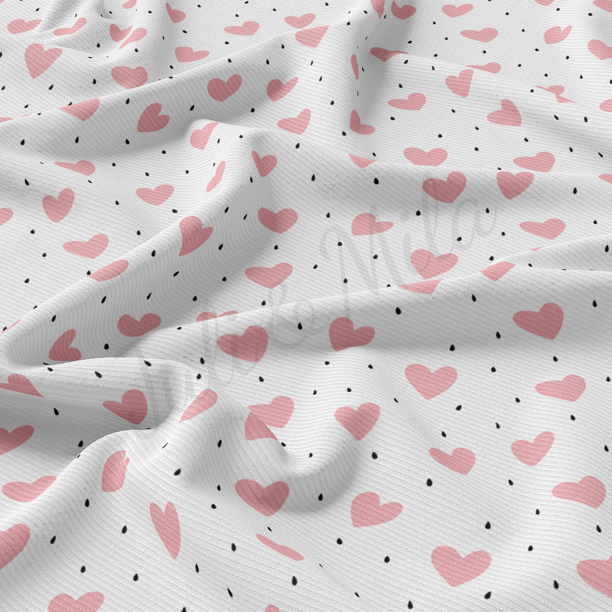 Rib Knit Fabric RBK2478 Valentine's Day