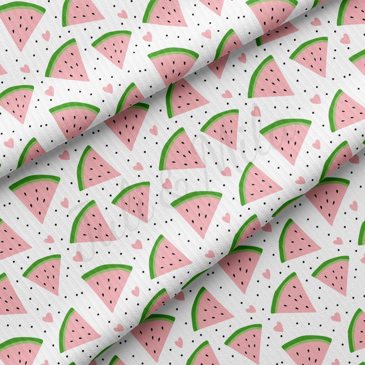 Rib Knit Fabric RBK2485 Watermelon