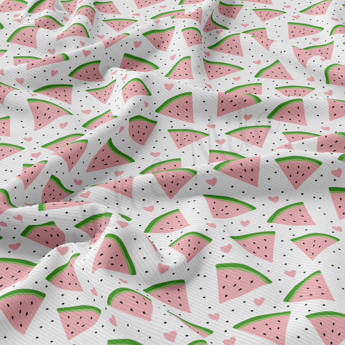 Rib Knit Fabric RBK2485 Watermelon