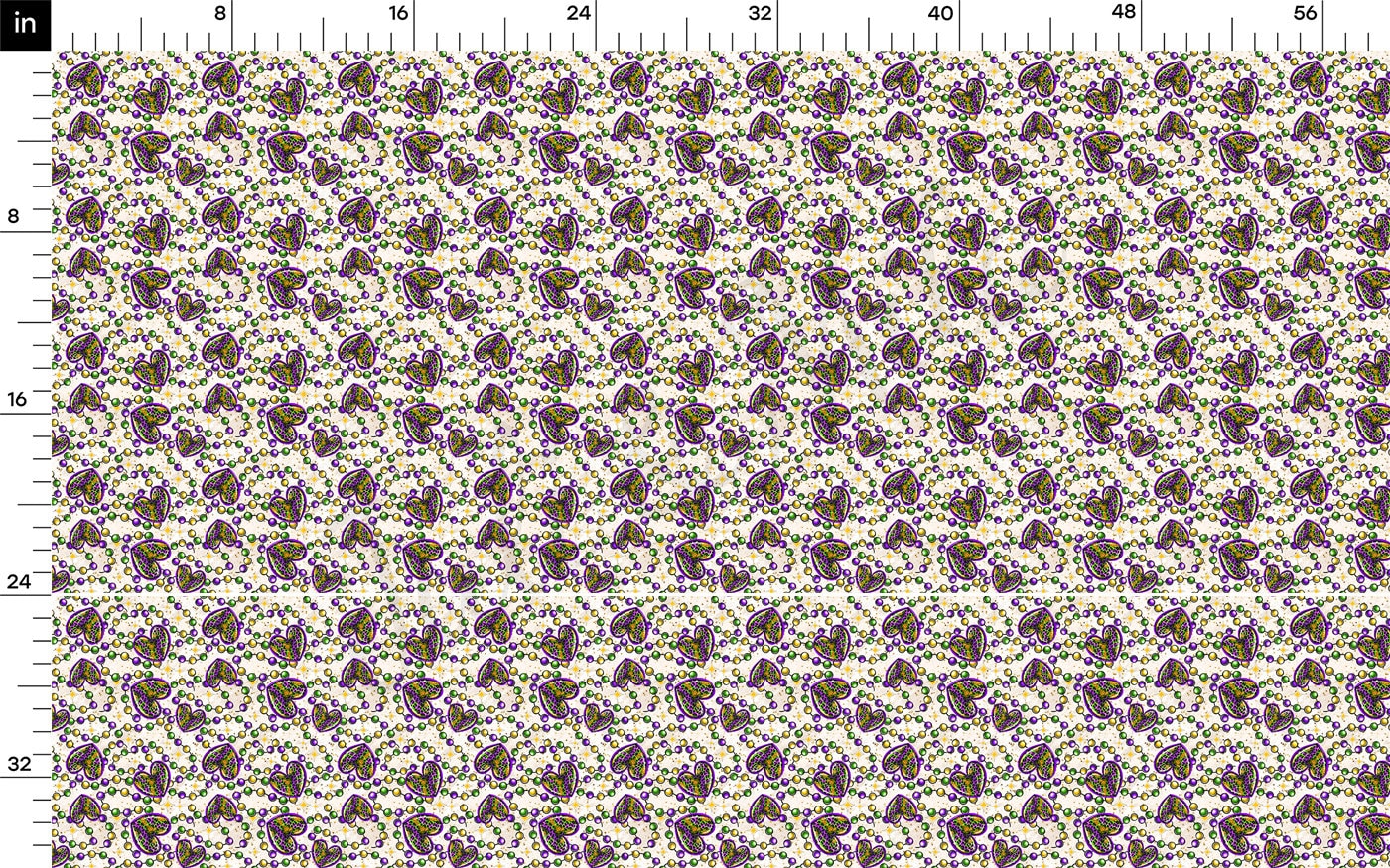 DBP Fabric Double Brushed Polyester DBP2397 Mardi Gras