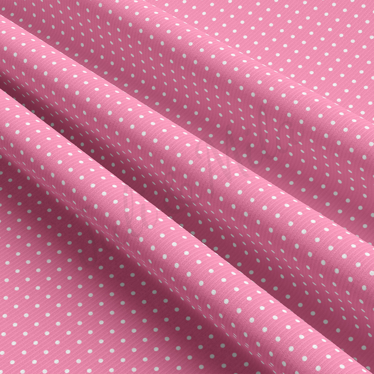 Rib Knit Fabric RBK2408 Polka Dots Summer