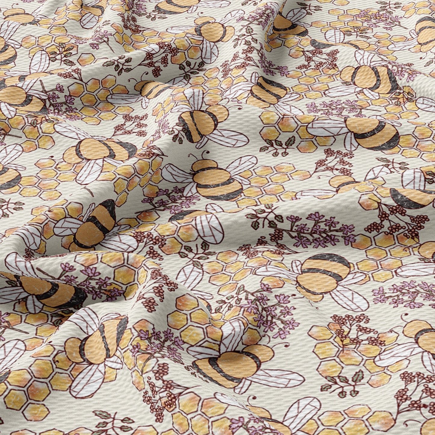 Summer Bees Liverpool Bullet Fabric AA2665