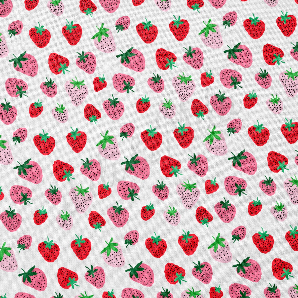 100% Cotton Fabric CTN2468 Strawberries