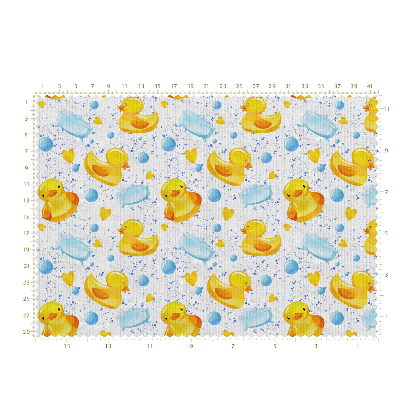 Rib Knit Fabric RBK2589 Ducks