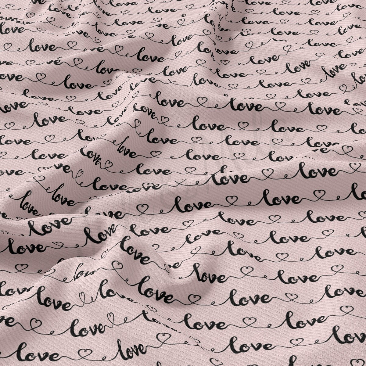 Rib Knit Fabric RBK2451 Valentine's Day