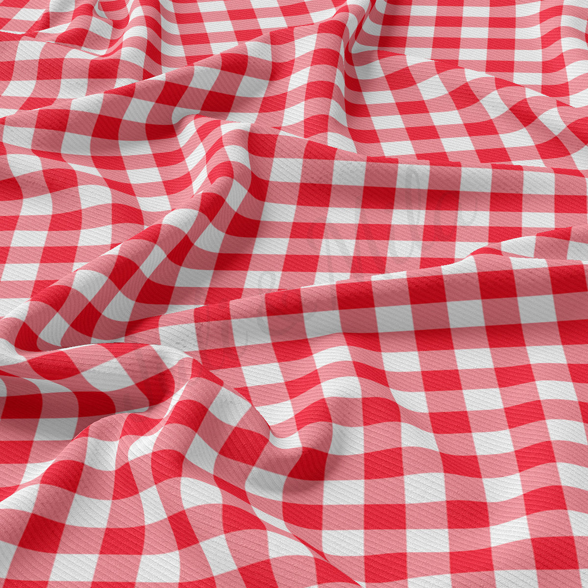 Rib Knit Fabric RBK2460 Gingham