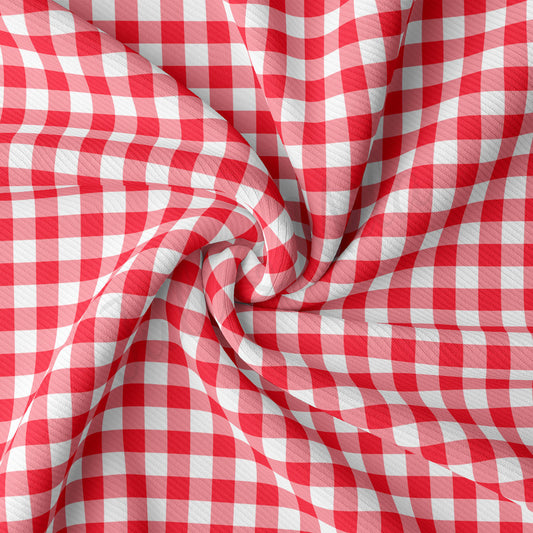 Rib Knit Fabric RBK2460 Gingham