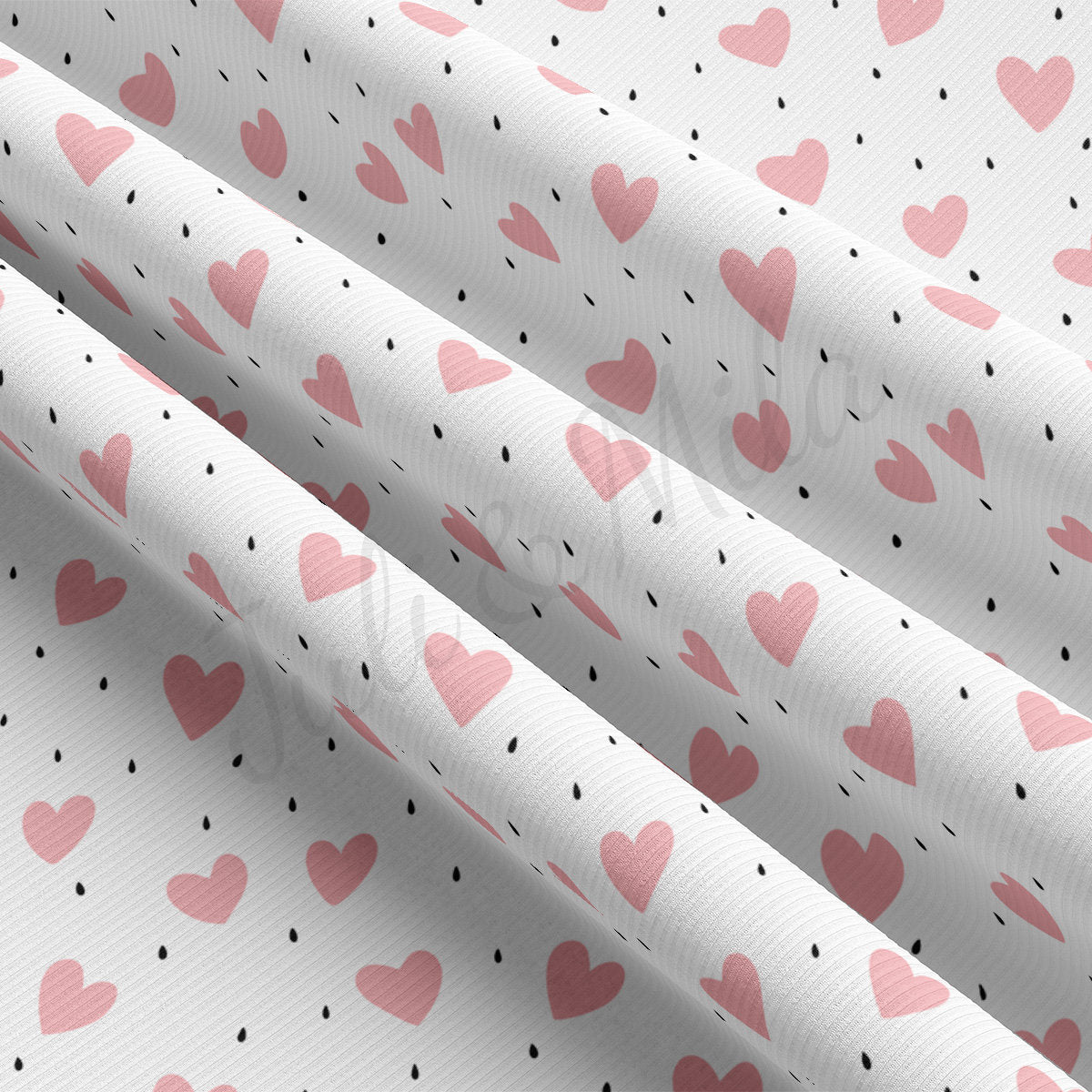 Rib Knit Fabric RBK2478 Valentine's Day