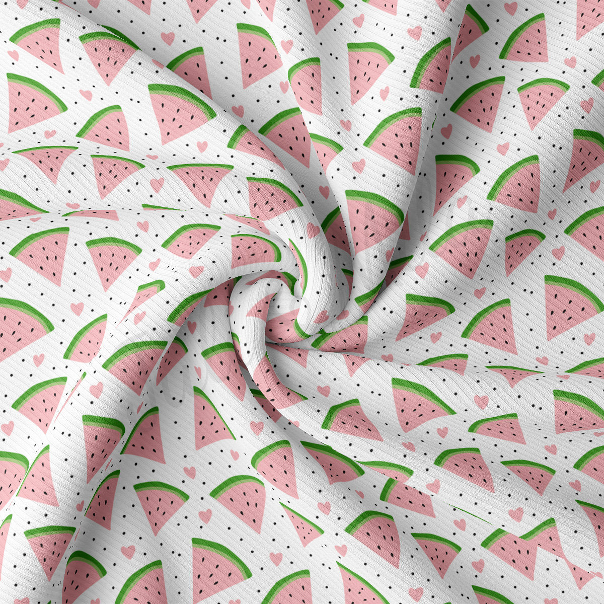 Rib Knit Fabric RBK2485 Watermelon