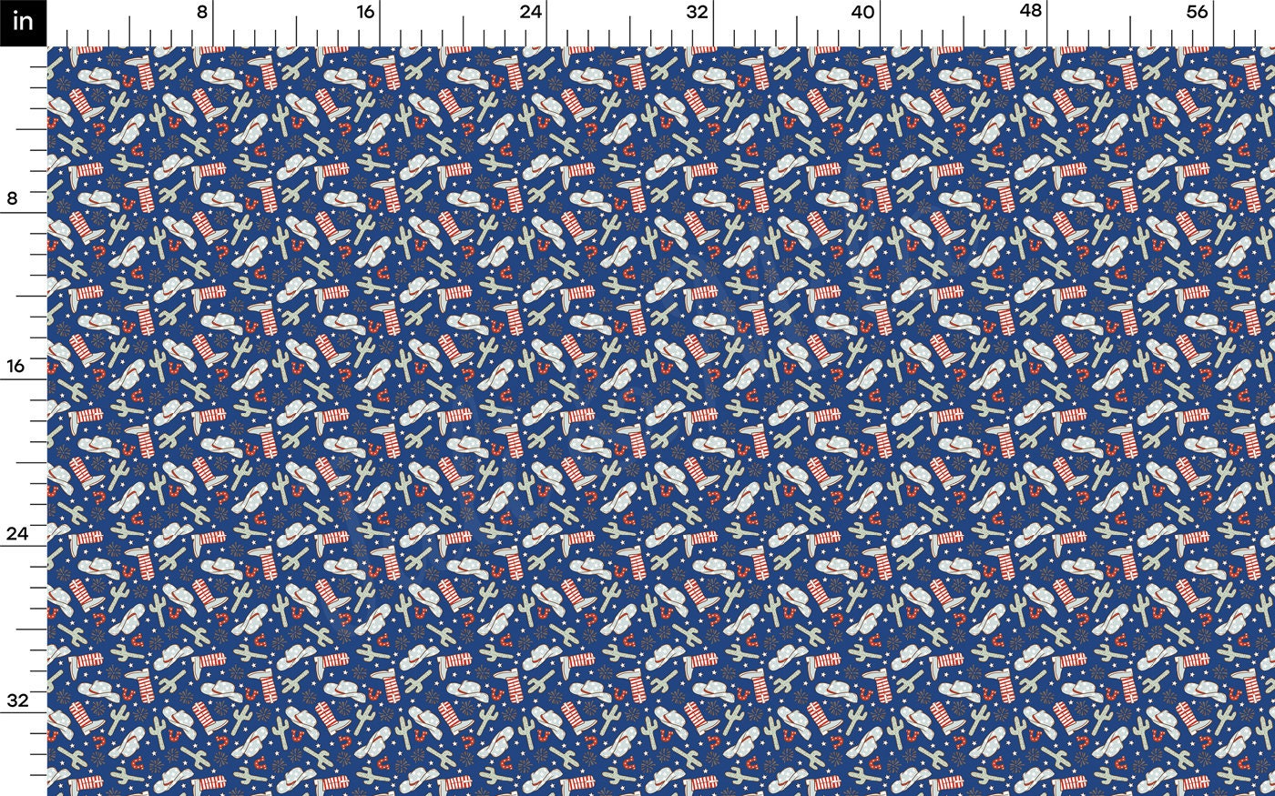 100% Cotton Fabric  CTN2611 Patriotic 4th of July