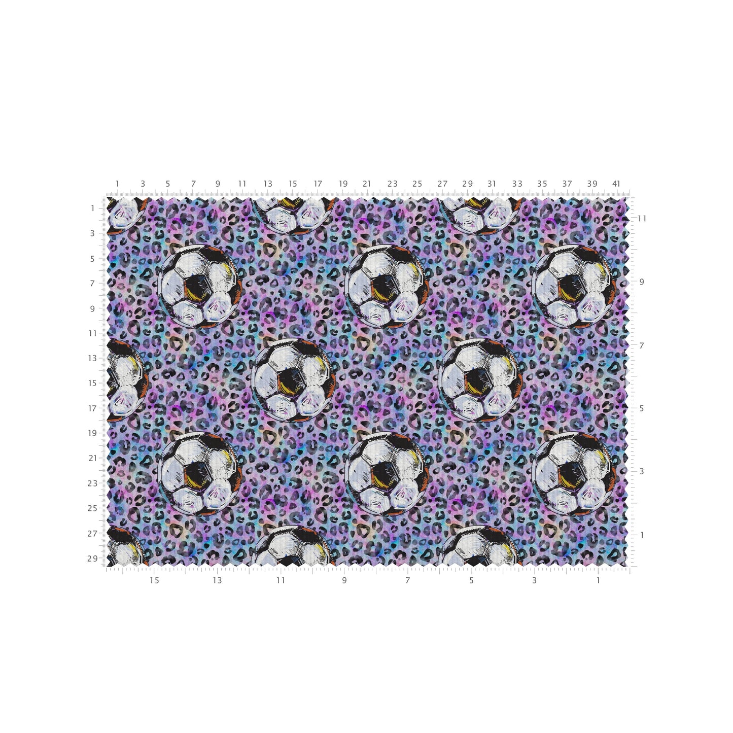 Rib Knit Fabric by the Yard RBK2645 Soccer