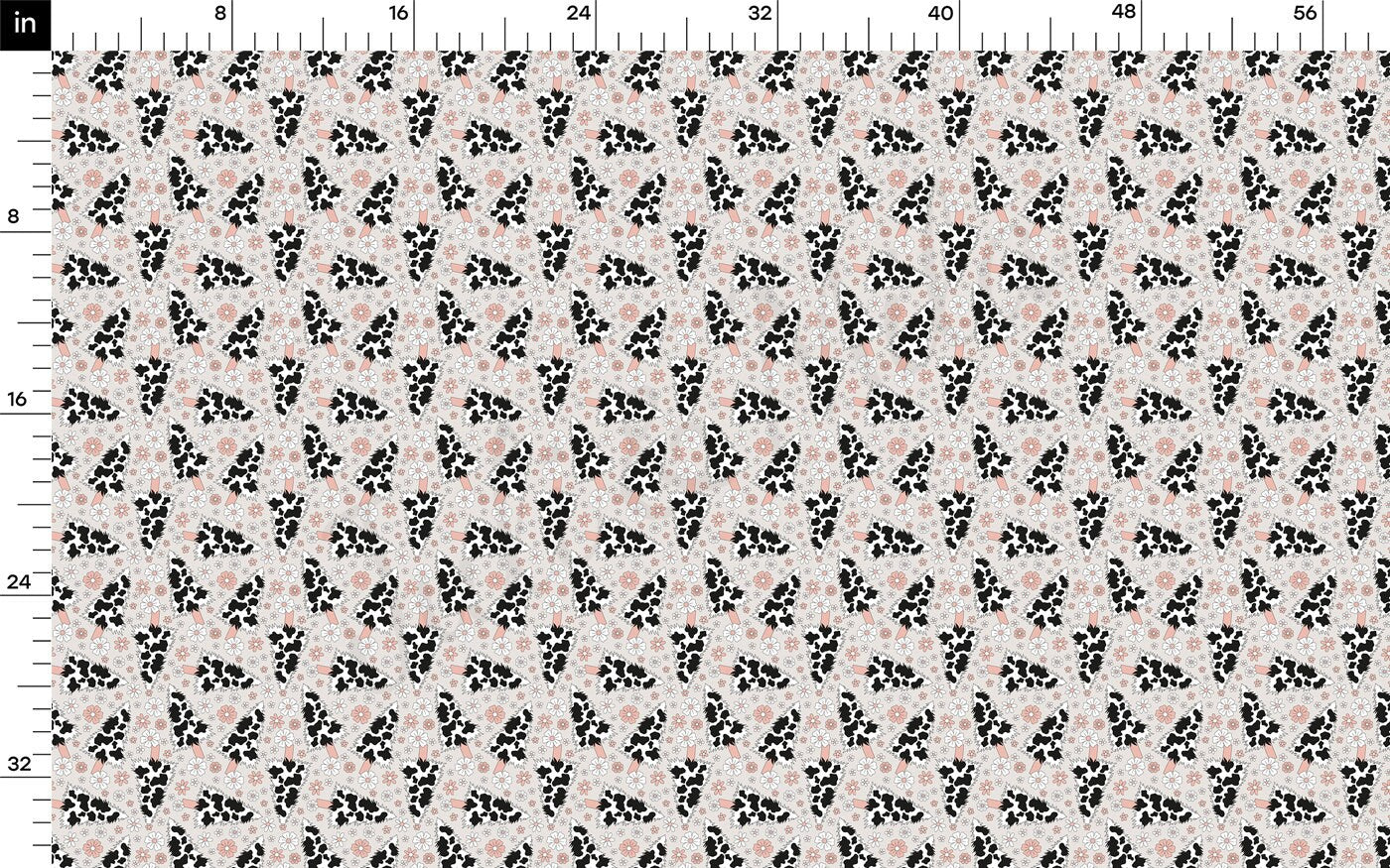 DBP Fabric Double Brushed Polyester DBP2605 Cow