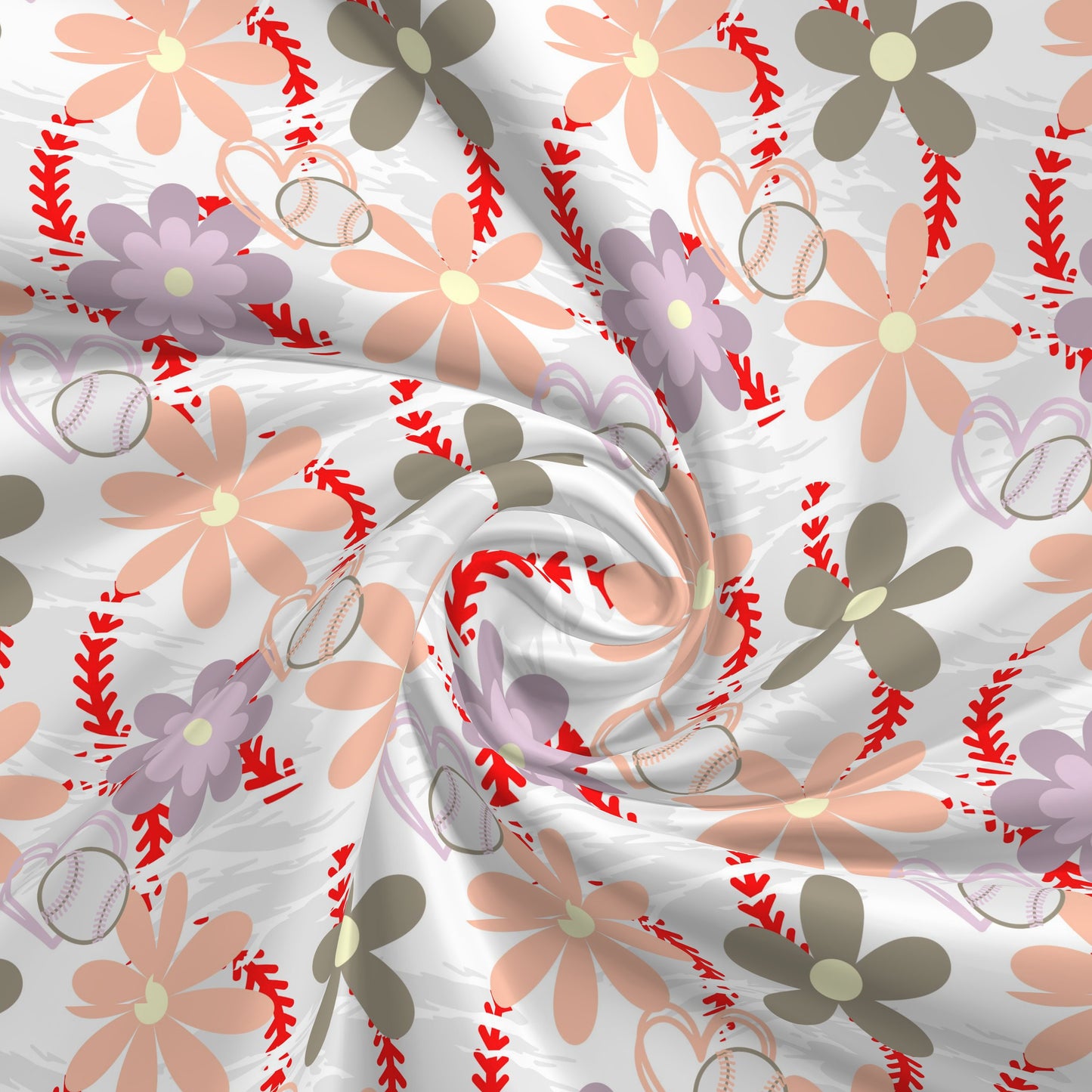 Baseball Mama DBP Fabric Double Brushed Polyester DBP2636